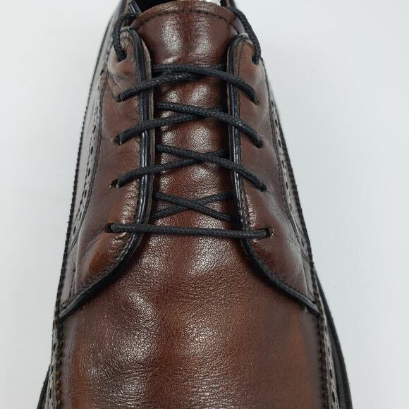 Freeman Free-Flex Mens Size 8.5 D Brown Leather Wingtip Oxford Formal Dress Shoe main image 7